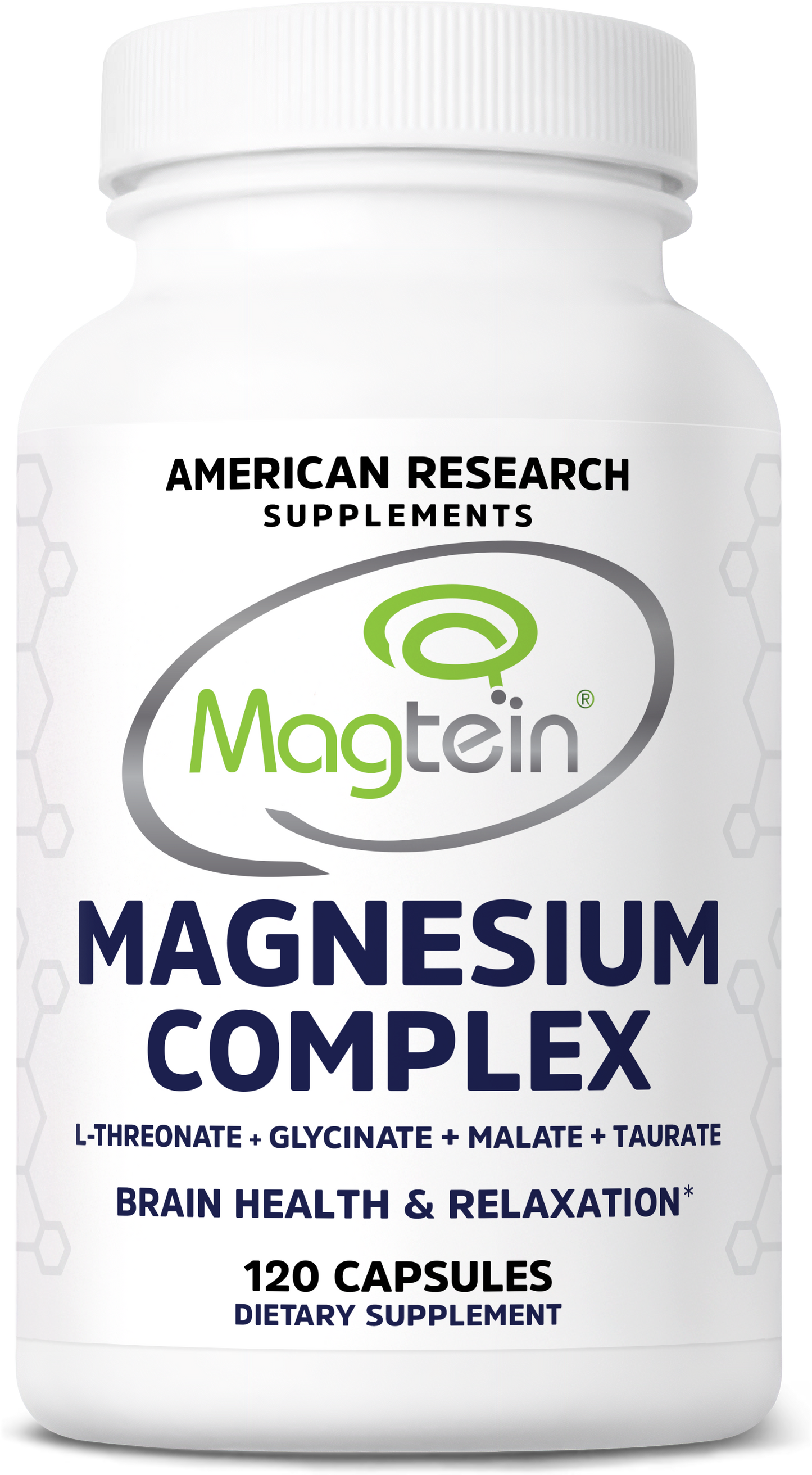 Magnesium Complex with Patented Magtein® – 4 Bioavailable Forms Including L-Threonate, Glycinate, Taurate & Malate