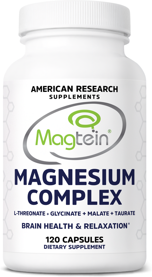 Magnesium Complex with Patented Magtein® – 4 Bioavailable Forms Including L-Threonate, Glycinate, Taurate & Malate